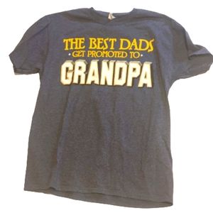 Dad 'The Best Dads' T shirt. Dark heather grey. Medium